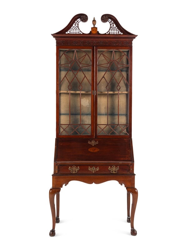 A George III Mahogany Bureau Bookcase (1 of 4)