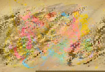 Anne Ryan (American, 1889-1954) Untitled: Anne Ryan (American, 1889-1954) Untitled watercolor, gouache and ink on paper signed A. Ryan (lower right) 10 1/8 x 15 inches. Private Collection, Philadelphia, Pennsylvania. This lot is located in Ph