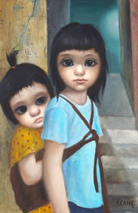 Margaret Keane (American, 1927-2022) Untitled: Margaret Keane (American, 1927-2022) Untitled oil on canvas signed Keane / &#169; (lower right) 18 x 12 inches. This lot is located in Philadelphia. Provenance: Private Collection, New Jersey.
