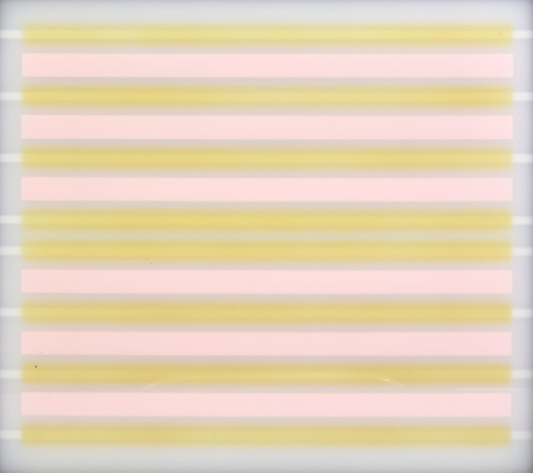 Thomas Chimes (American, 1921-2009) Untitled, 1970: Thomas Chimes (American, 1921-2009) Untitled, 1970 acrylic on Plexiglas in metal frame 16 x 17 3/4 inches. This lot is located in Philadelphia. Provenance: The Artist. By family descent. Private Colle