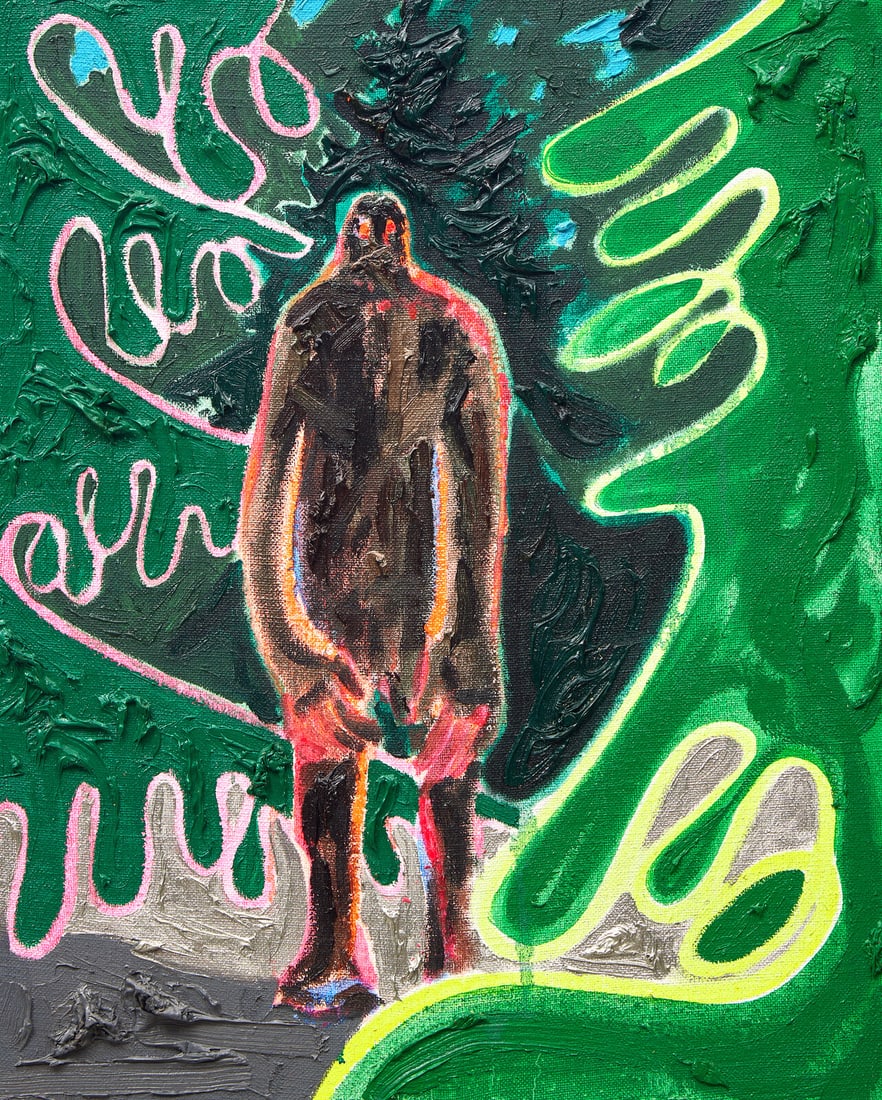 Kim Dorland (Canadian, b. 1974) Self-Portrait, 2017: Kim Dorland (Canadian, b. 1974) Self-Portrait, 2017 oil and acrylic on linen signed K. Dorland and dated (right edge) 20 x 16 inches. This lot is located in Philadelphia. Provenance: BEERS London, Lon