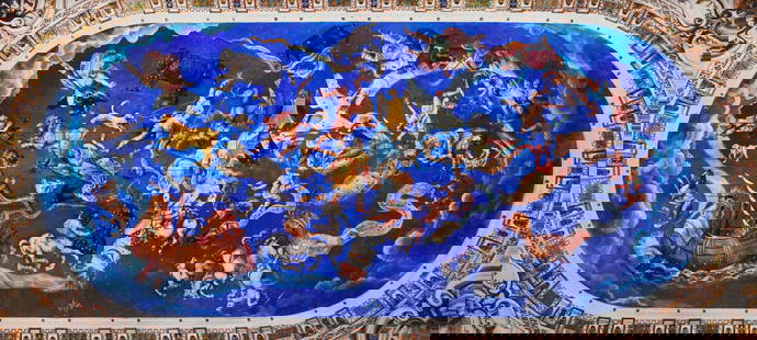 Ahmet Ertug (Turkish, b. 1949) Villa Farnese, Sala del Mappamondo, Caprarola, 2017: Ahmet Ertug (Turkish, b. 1949) Villa Farnese, Sala del Mappamondo, Caprarola, 2017 mural-sized archival pigment print from the edition of 3 39 1/2 x 88 1/2 inches. Provenance: The Collection of Charle
