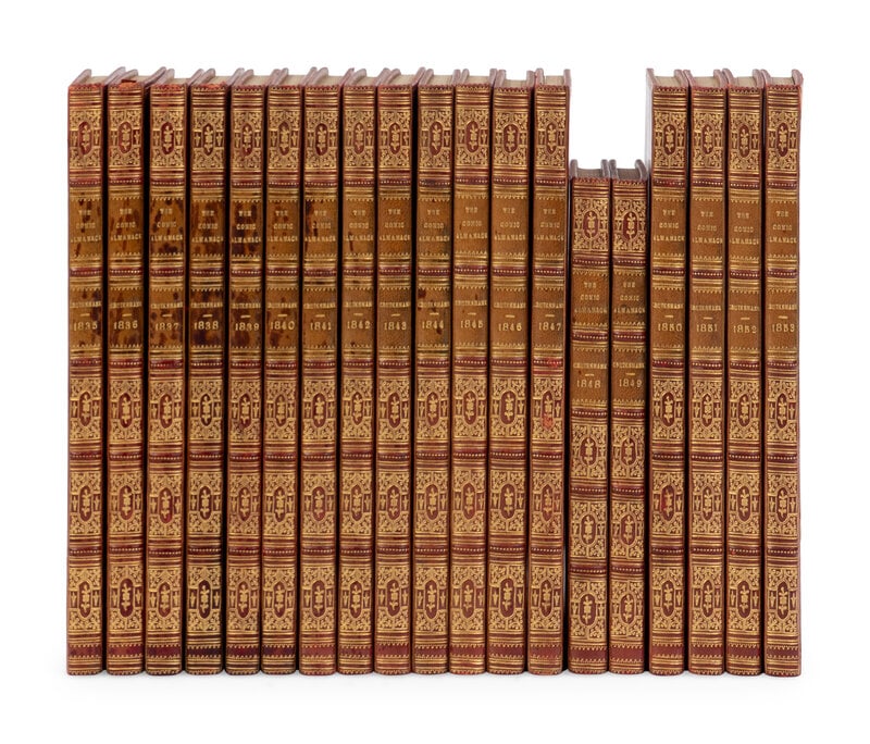 [BINDINGS]. CRUIKSHANK, George (1792-1878). The Comic Almanack. London: Charles Tilt and David Bogue (1 of 1)