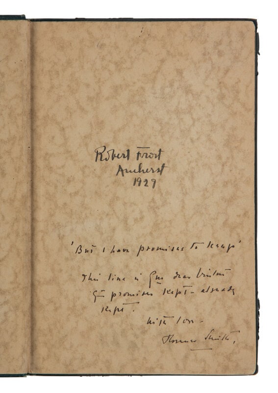 FROST, Robert (1874-1963). A group of 3 FIRST EDITIONS, comprising:  (1 of 3)