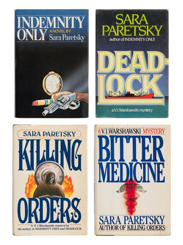 PARETSKY, Sara (b. 1947). A group of 4 FIRST EDITIONS, comprising:  (1 of 1)