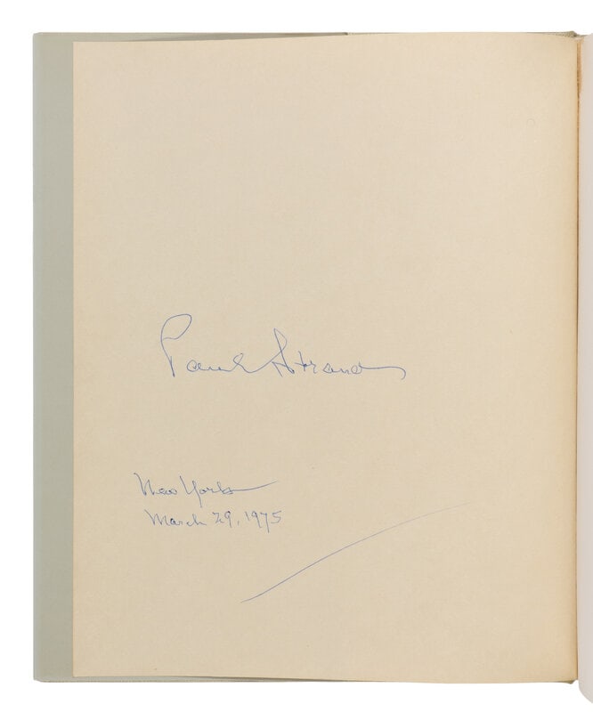 [PHOTOGRAPHY]. STRAND, Paul (1890-1976). A Retrospective Monograph the Years 1915-1946 [and] 1950-19: [PHOTOGRAPHY]. STRAND, Paul (1890-1976). A Retrospective Monograph the Years 1915-1946 [and] 1950-1968. New York: Aperture, 1971. 2 volumes, 4to. Numerous black & white photographs after St