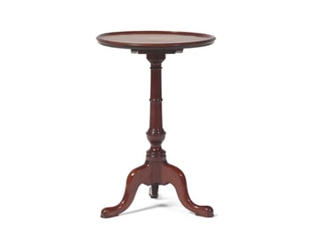 A Queen Anne Mahogany Tilt-Top Candlestand