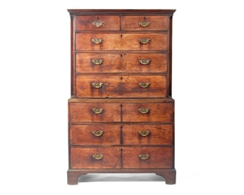 A George III Mahogany Chest-On-Chest
