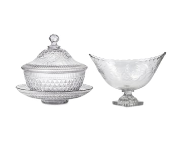 A Group of Anglo-Irish Cut-Glass Tablewares