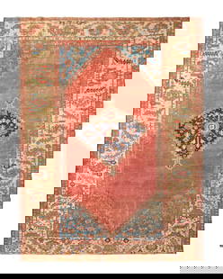 A Heriz Carpet: A Heriz Carpet Late 19th / Early 20th Century 111 x 95 inches. This lot is located in Philadelphia. Provenance: Property of a Mid-Atlantic Institution.