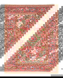 A Heriz Rug: A Heriz Rug Late 19th / Early 20th Century 75 x 59 inches. This lot is located in Philadelphia. Provenance: Bearing tag for Mark Keshishian &amp; Sons, Chevy Chase, Maryland, Property of a Mid-Atlanti
