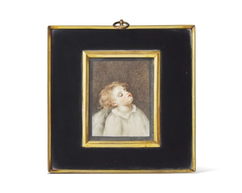 James Hargreaves (English, 1720-1778), A Portrait of a Sleeping Child