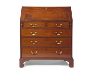 A Chippendale Cherry Slant-Front Desk