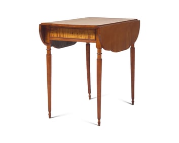 A Federal Tiger Maple Pembroke Table