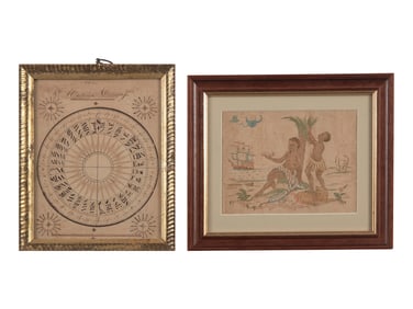 Anglo-American School 18th / 19th Century, The Mariner's Compafs and Allegory of Africa