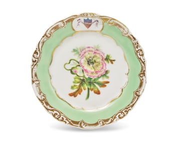 A French Porcelain Dessert Plate from President James A. Polk’s State Service
