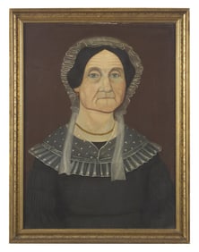 American School 19th Century, A Portrait of a Lady