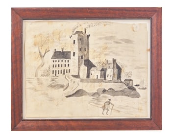 Anglo-American School 19th Century, View of a Factory