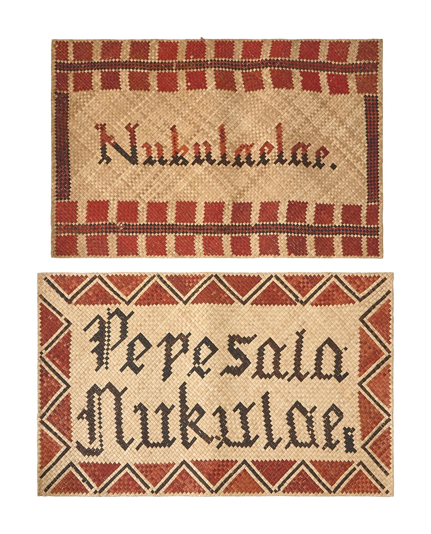 Two Woven Pandanus Mats (1 of 3)