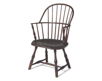 A Painted Sack-back Windsor Armchair