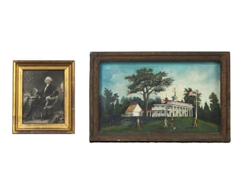 American School 20th Century, A Relief View of Mount Vernon