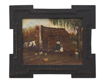 Manner of William Aiken Walker (1839-1921), Cabin Scene