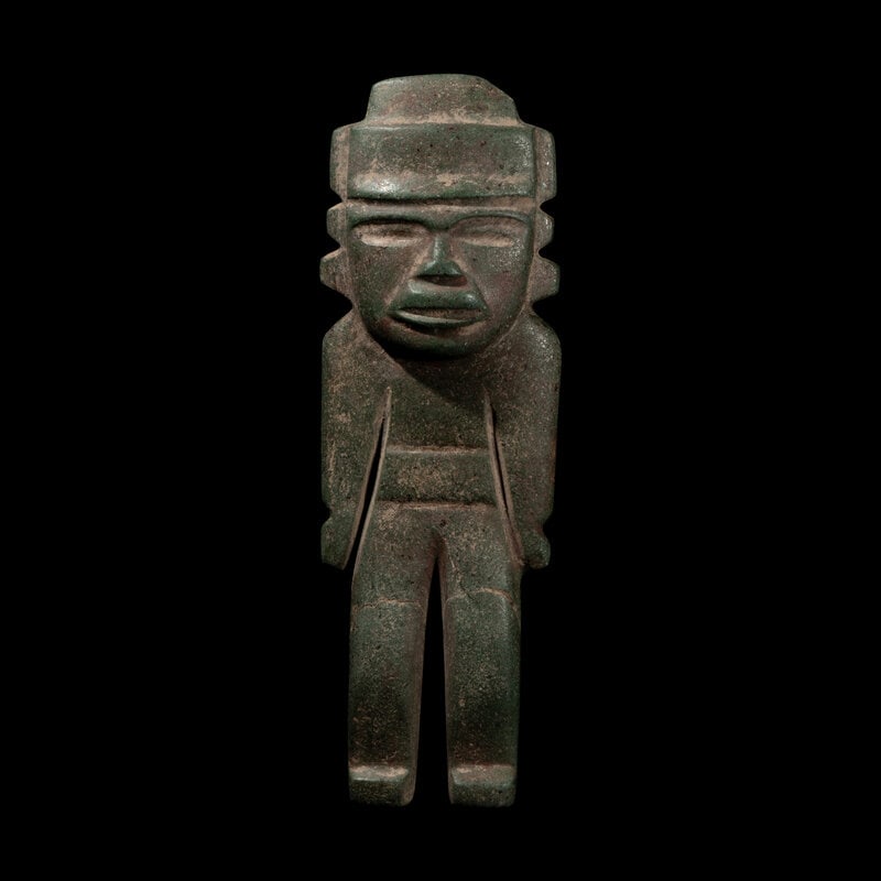 A Teotihuacan Greenstone Standing Figure (1 of 3)