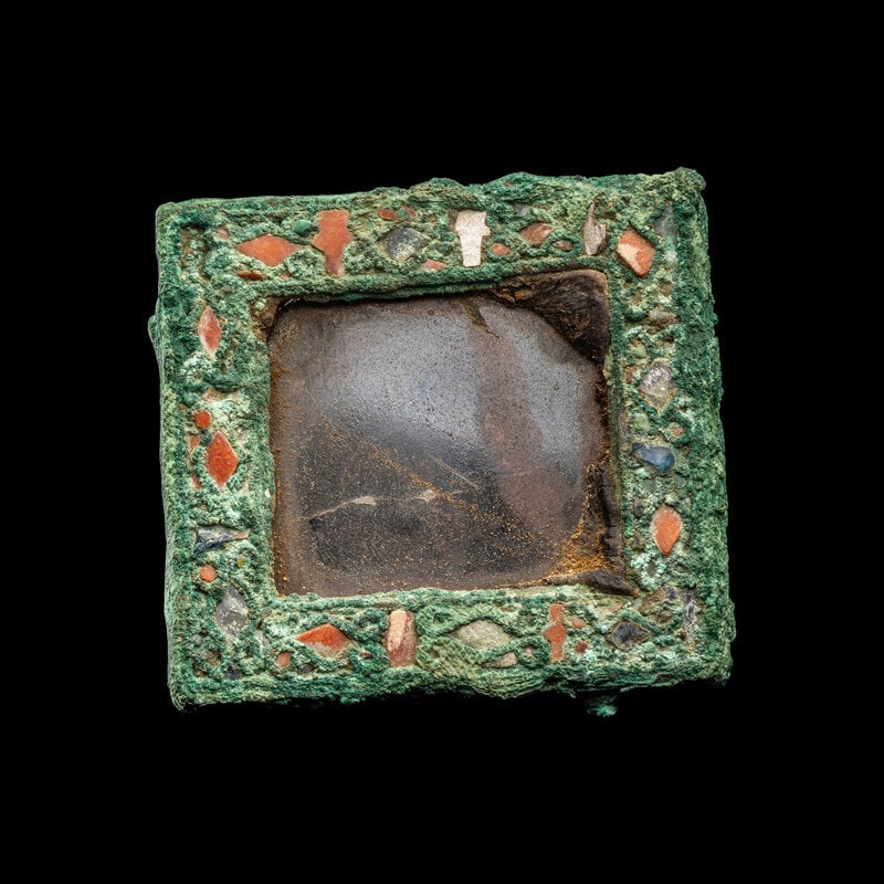 A Peruvian Obsidian and Copper Mirror (1 of 4)