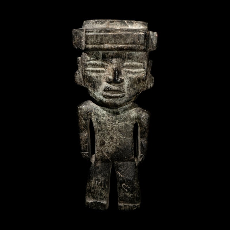 A Teotihuacan Greenstone Standing Figure (1 of 3)
