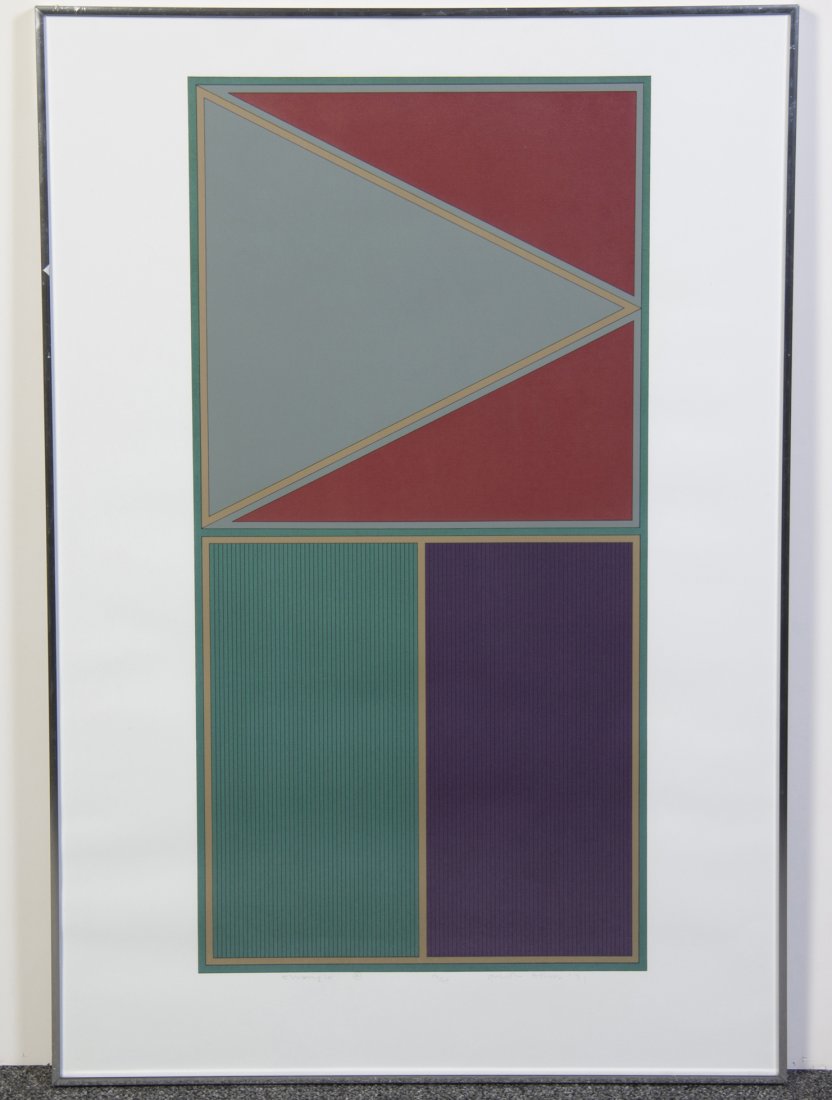 Gordon House, (British, 1932-2004), Triangle A, 1971: Gordon House (British, 1932-2004) Triangle A, 1971 serigraph edition 52/75, signed Gordon House and dated (lower right), titled (lower left) 33 3/4 x 17 1/4 inches.