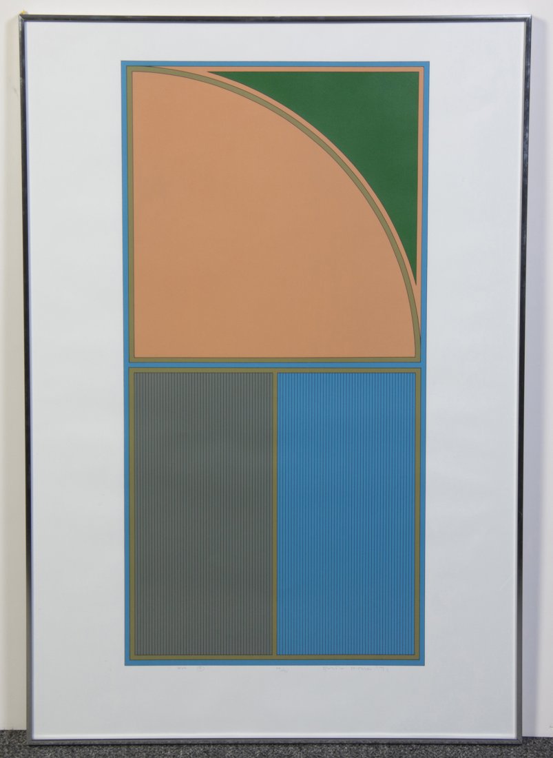 Gordon House, (British, 1932-2004), Arc D, 1971: Gordon House (British, 1932-2004) Arc D, 1971 serigraph edition 26/75, signed Gordon House and dated (lower right), titled (lower left) 34 x 17 inches.