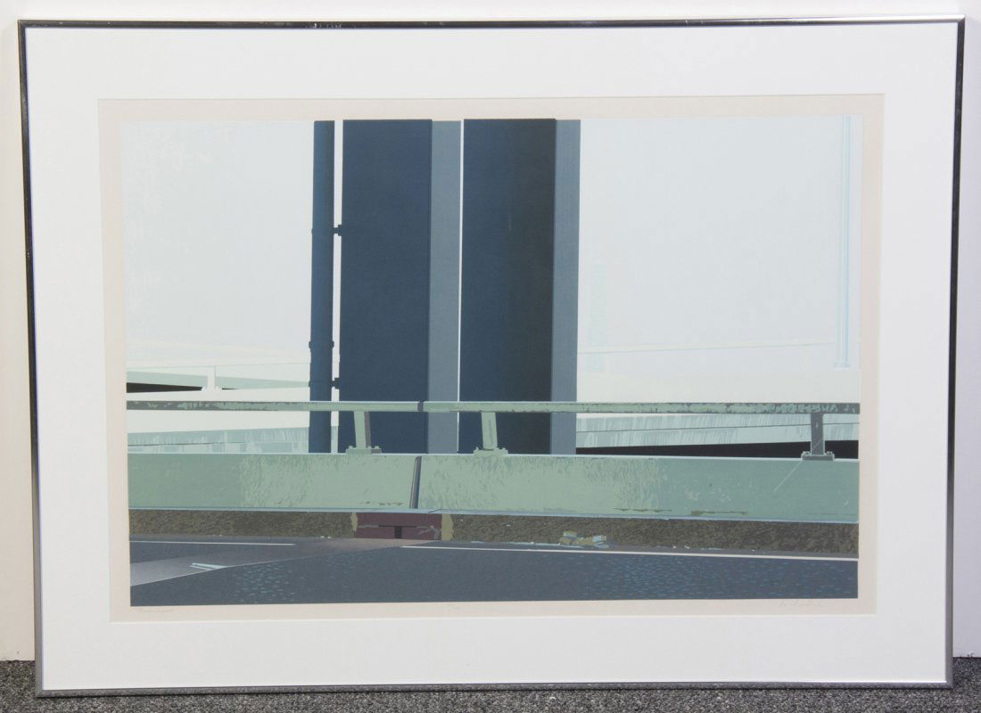 David Sullivan, (American, b. 1941), Monument: David Sullivan (American, b. 1941) Monument serigraph edition 91/100, signed David Sullivan and titled (lower right) 20 x 29 3/4 inches.