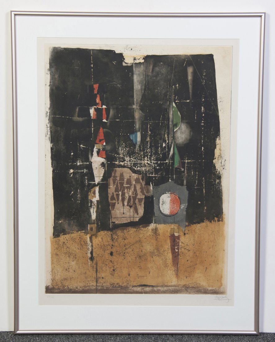 Johnny Friedlaender, (German, 1912-1992), Untitled: Johnny Friedlaender (German, 1912-1992) Untitled print edition 23/99, signed Friedlaender (lower right) 30 1/2 x 22 1/4 inches.