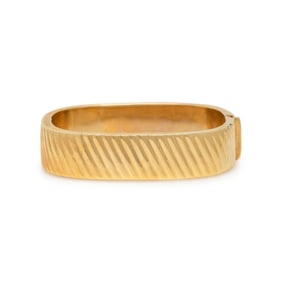 YELLOW GOLD BANGLE BRACELET