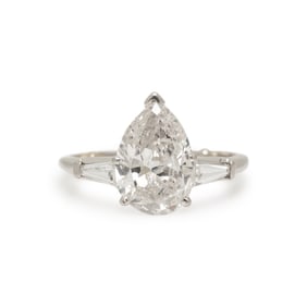 PLATINUM AND DIAMOND RING