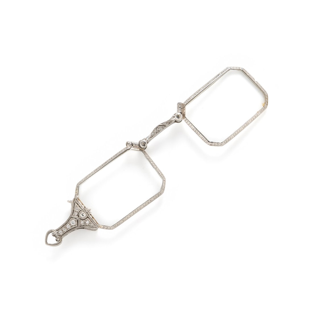 PLATINUM AND DIAMOND LORGNETTE (1 of 3)