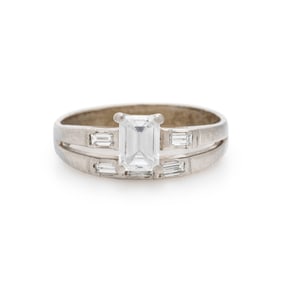 EMERALD CUT DIAMOND RING