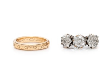 TWO GOLD RINGS