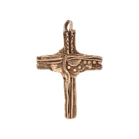 YELLOW GOLD CROSS PENDANT