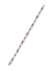 RUBY AND DIAMOND BRACELET