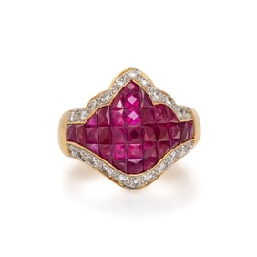 RUBY AND DIAMOND RING
