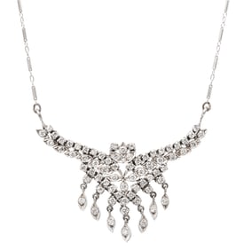 WHITE GOLD AND DIAMOND NECKLACE