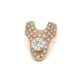 YELLOW GOLD AND DIAMOND RING