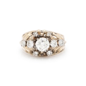 GOLD AND DIAMOND RING