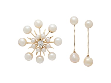 COLLECTION OF CULTURED PEARL JEWELRY