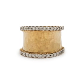 YELLOW GOLD AND DIAMOND RING