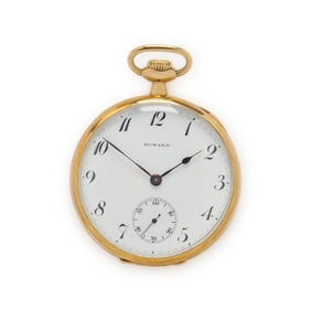 E. HOWARD WATCH CO., YELLOW GOLD POCKET WATCH