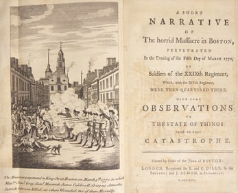 [American Revolution] (Bowdoin, James, and Joseph Warren, and Samuel Pemberton). A Short Narrative