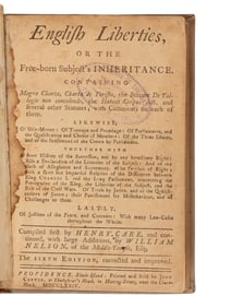 [American Revolution] Care, Henry, and William Nelson. English Liberties, or The Free-born Subject's