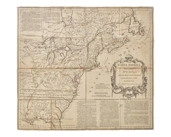 [Americana] Jefferys, Tho(ma)s. North America From the French of Mr D'Anville Improved with the Back